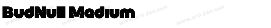 BudNull Medium字体转换